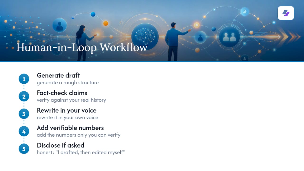 Using AI Safely: What the Data Says About Human-in-the-Loop Resumes — overview diagram