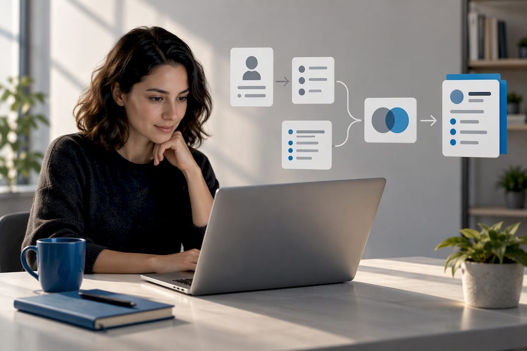 Resume tailoring workflow from profile to application